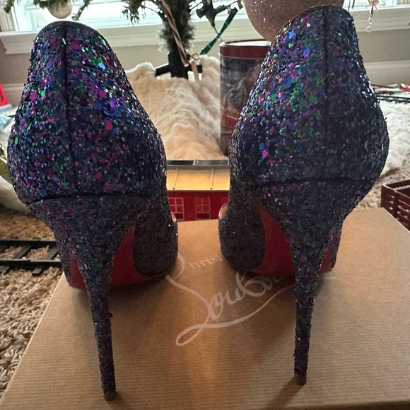 Glitter purple Christian louboutin shoes size 39 - Picture 8 of 12